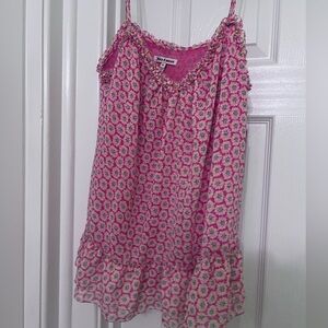 NWT Vintage Juicy Couture seersucker flowy tank top in size Medium.